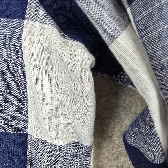 Blue & White Plaid Button-Up Shirt XL - Picture 5 of 8